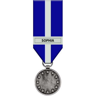 Medaglia Commemorativa EU Eunavfor Med Sophia Pianificazione e Supporto