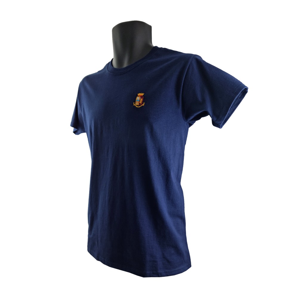 T-shirt Polizia di Stato blu in cotone